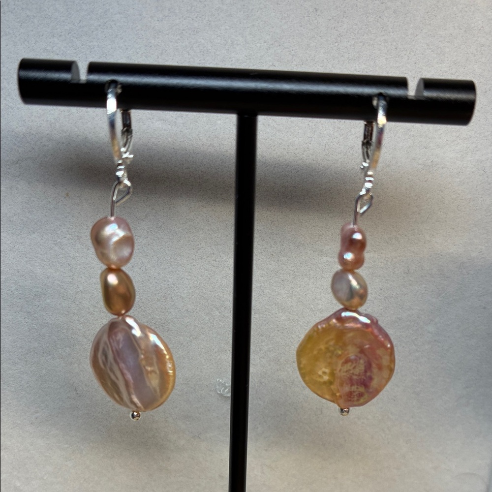 Chic Multicolor Pearl Dangle Earrings